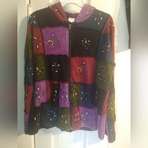 Hippie zip up hoodie